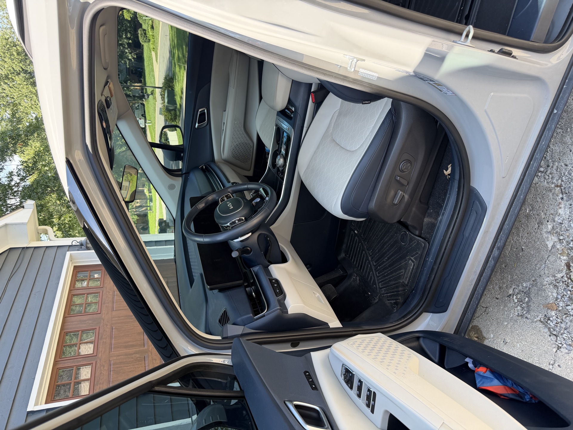 Finished SUV driver area