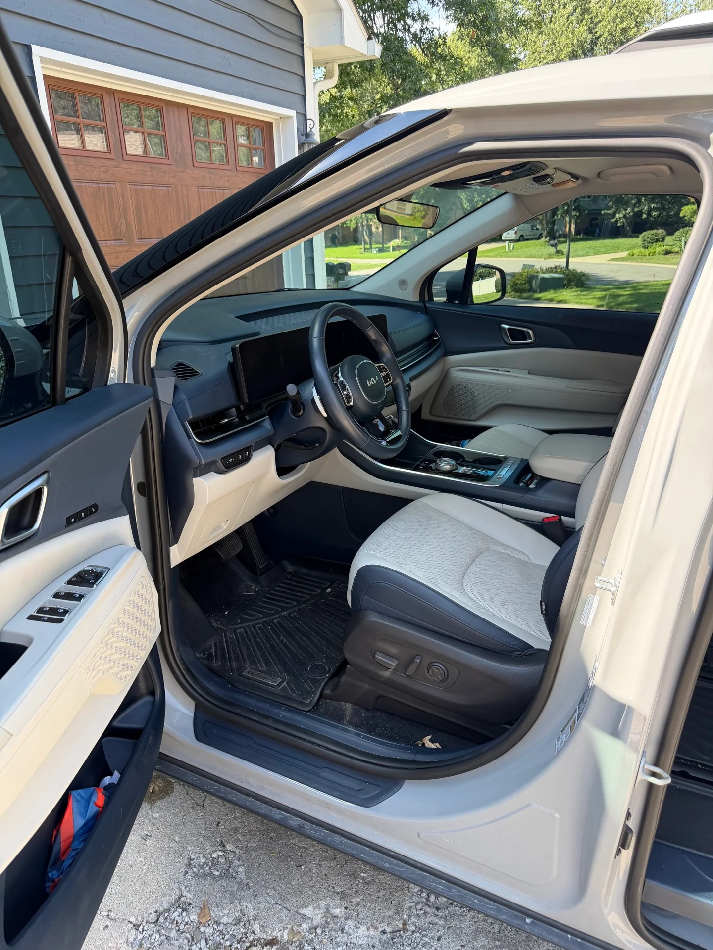 Finished SUV driver area