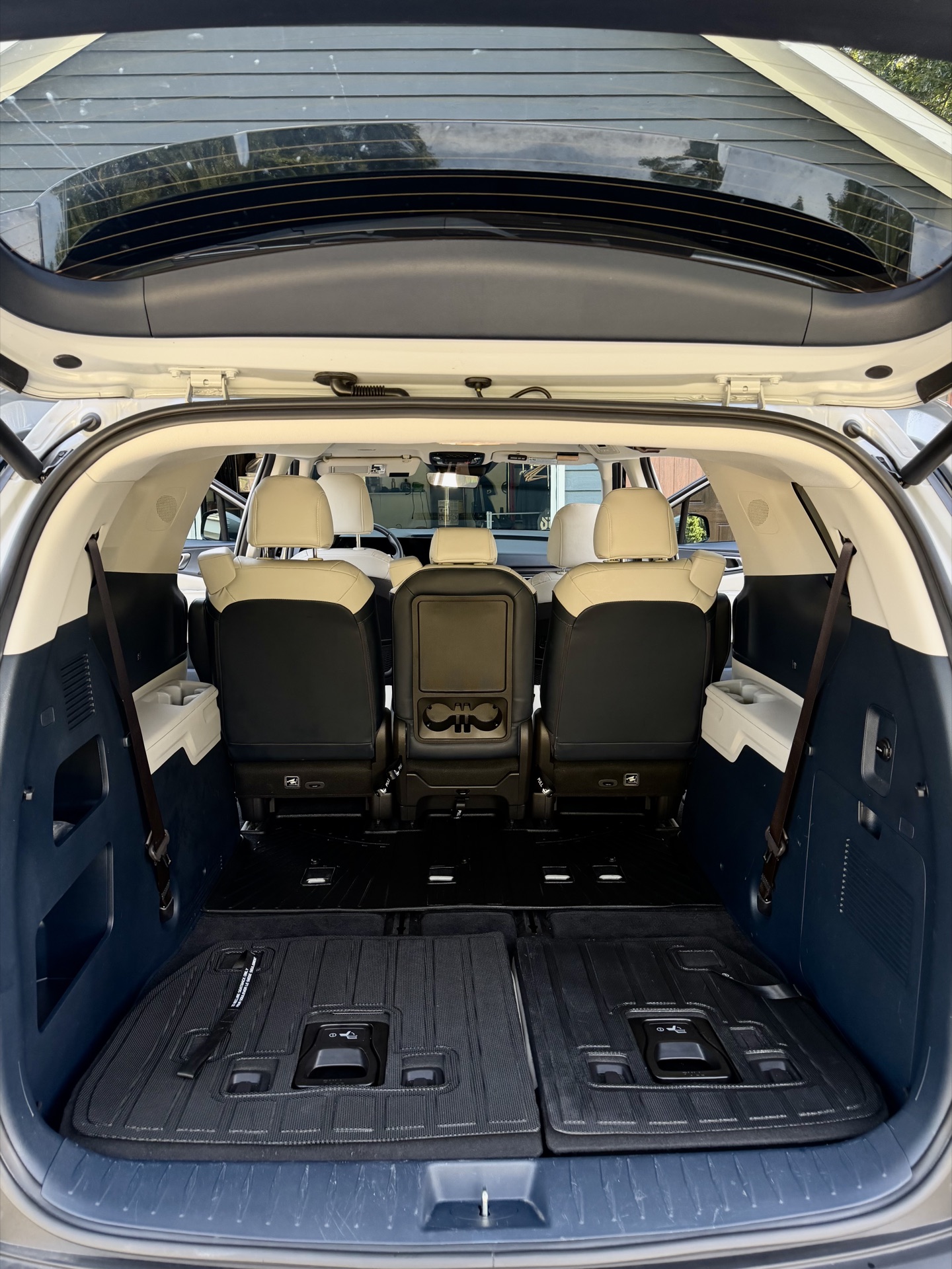 SUV cargo area after detailing
